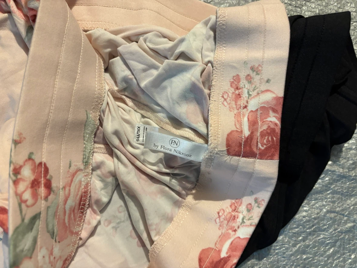 NWOT 2pc Flora Nikrooz Pajama pants - Floral Pink & Black XXLTG - photo 3