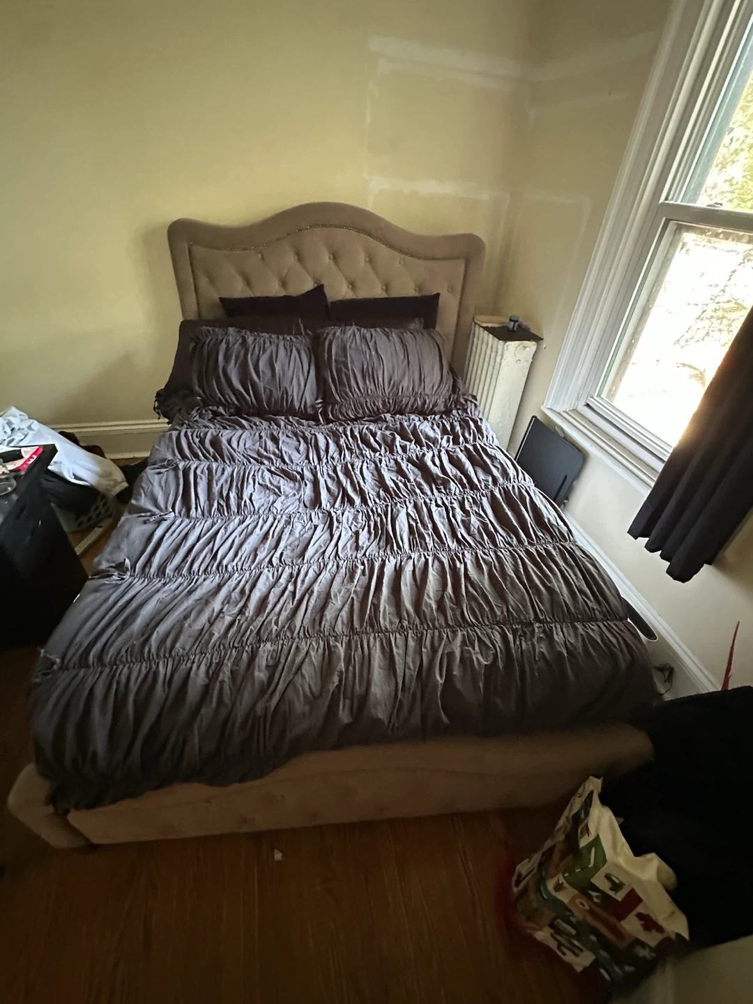 Queen Headboard Upholstered Bed Frame