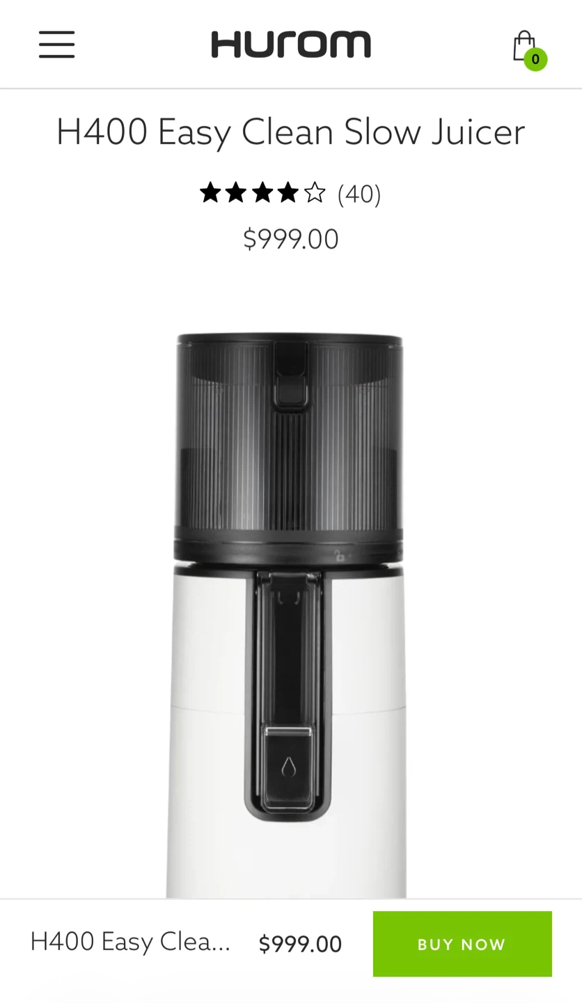 Hurom H400 Easy Clean Slow Juicer
