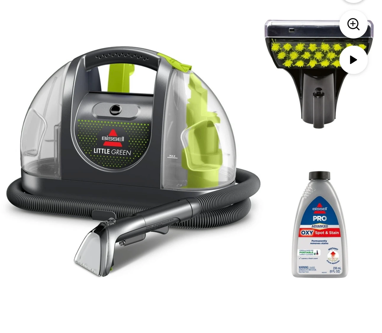 Bissell Little Green Pet Deluxe Portable Carpet Cleaner - photo 2