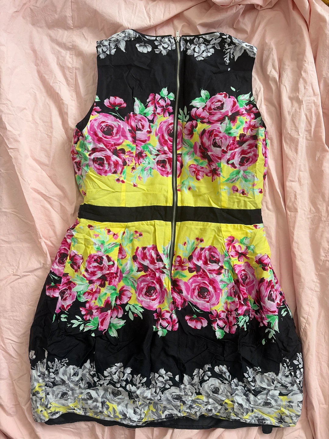 Black and Yellow Floral Dress - photo 2