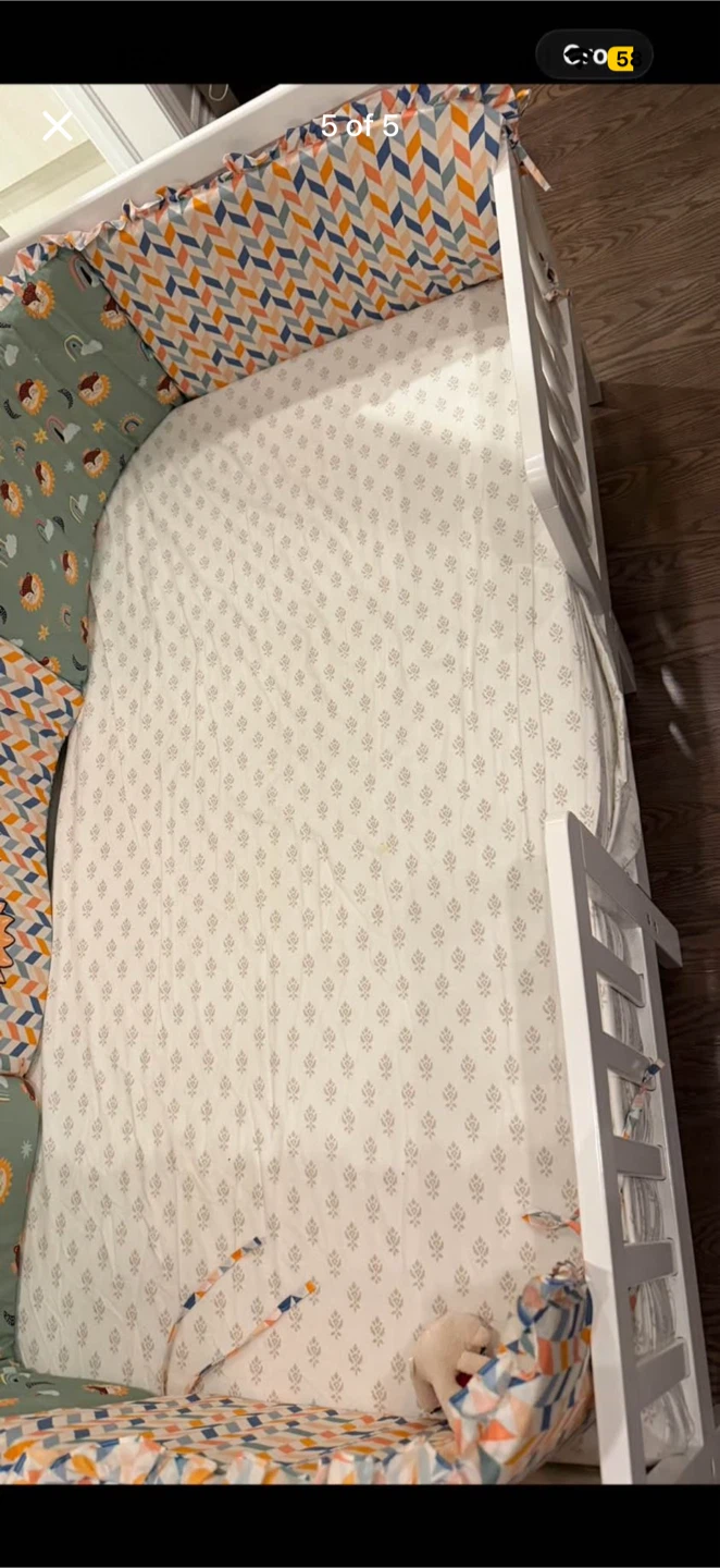 Dream On Me Hudson 3 in 1 Convertible Toddler Bed - White - photo 3