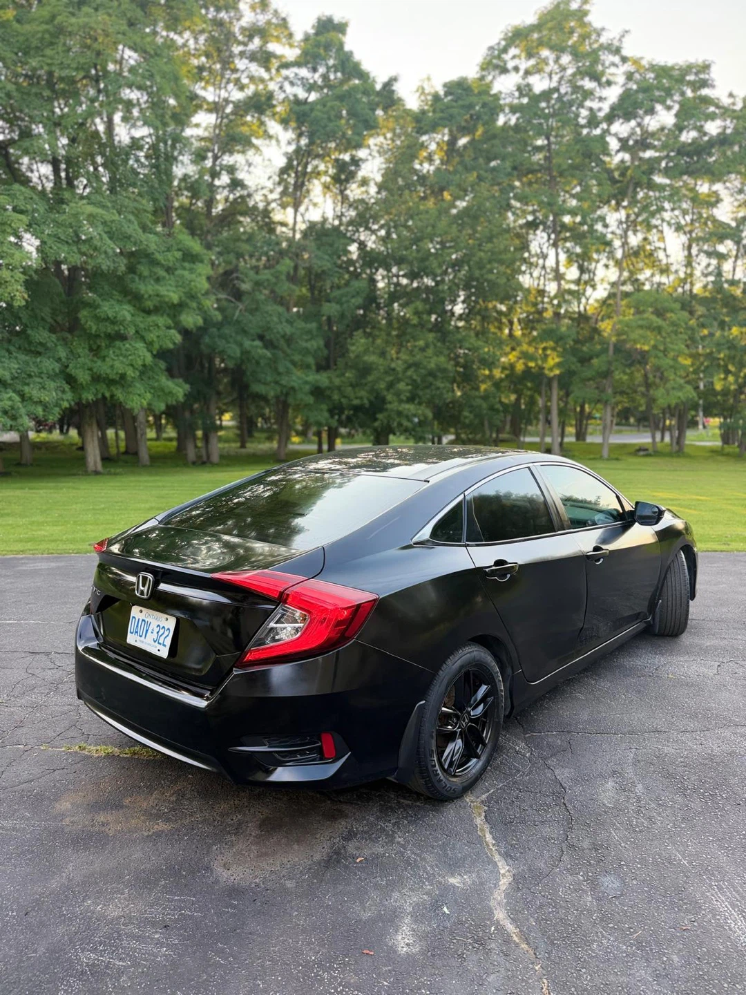 2018 Black Honda Civic Sedan- Manual Transmission
