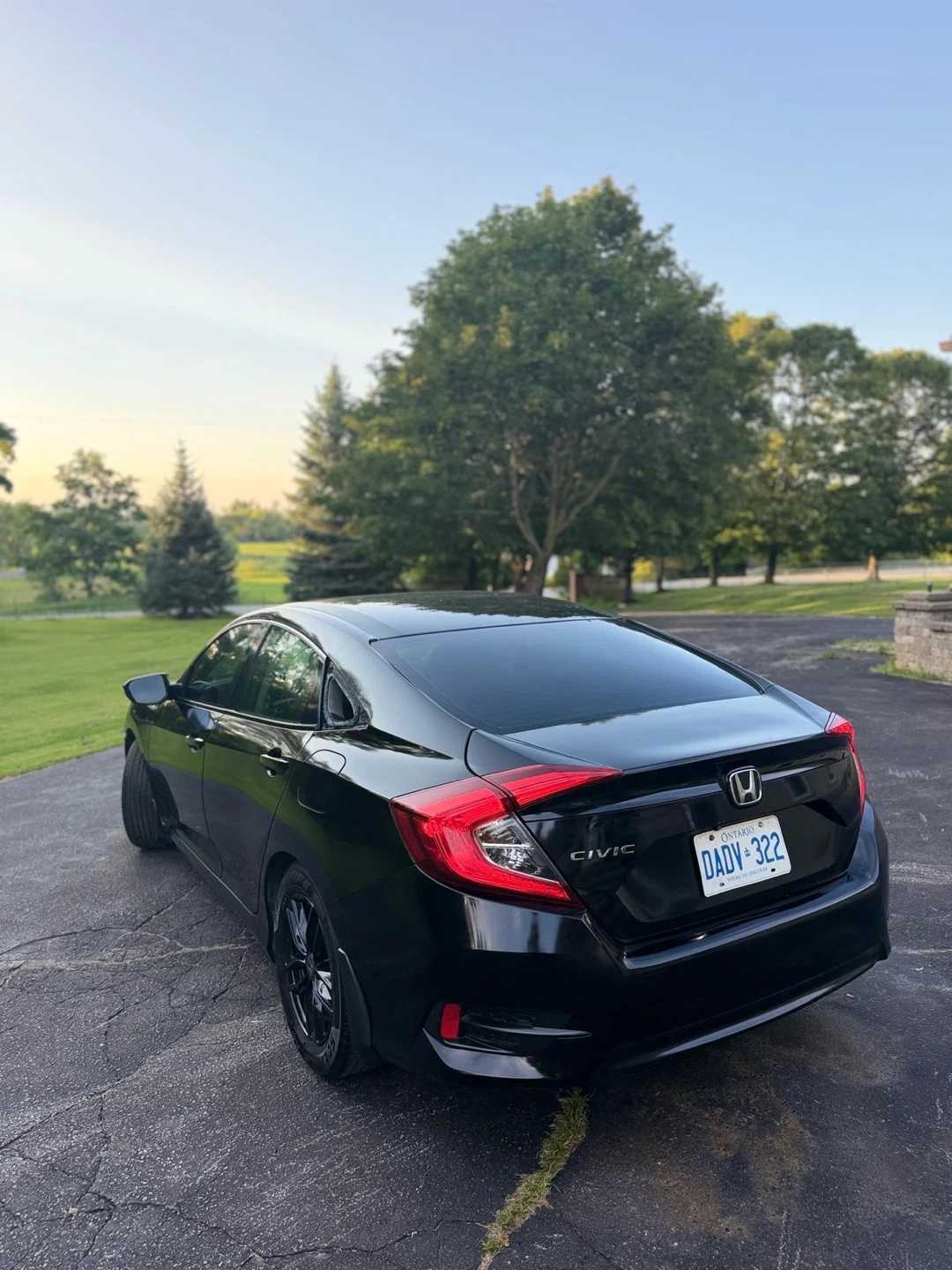 2018 Black Honda Civic Sedan- Manual Transmission - photo 3