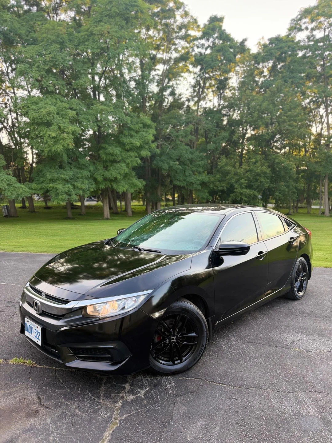 2018 Black Honda Civic Sedan- Manual Transmission - photo 5