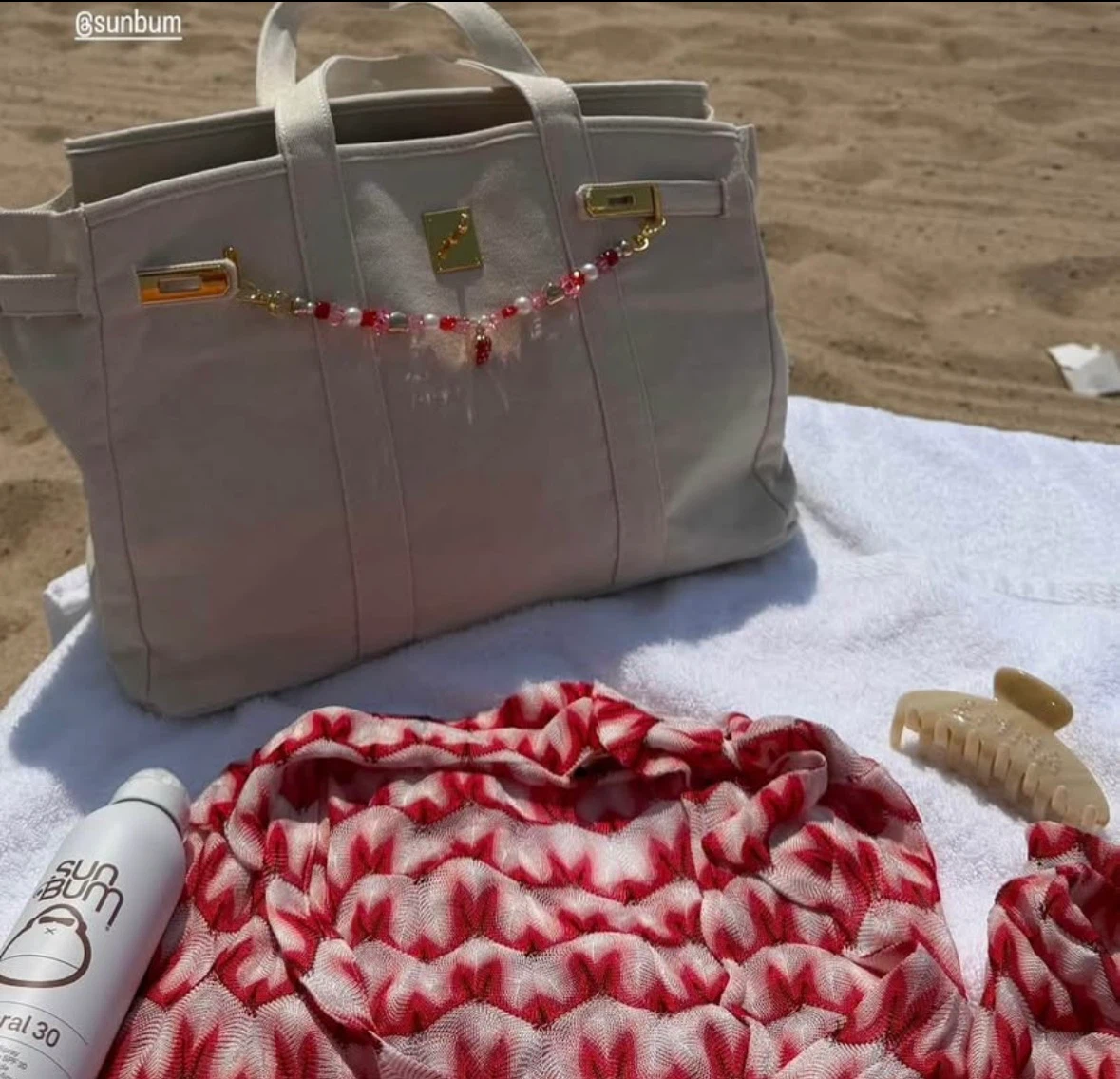 New Cream-coloured canvas tote bag BOATKIN - photo 2