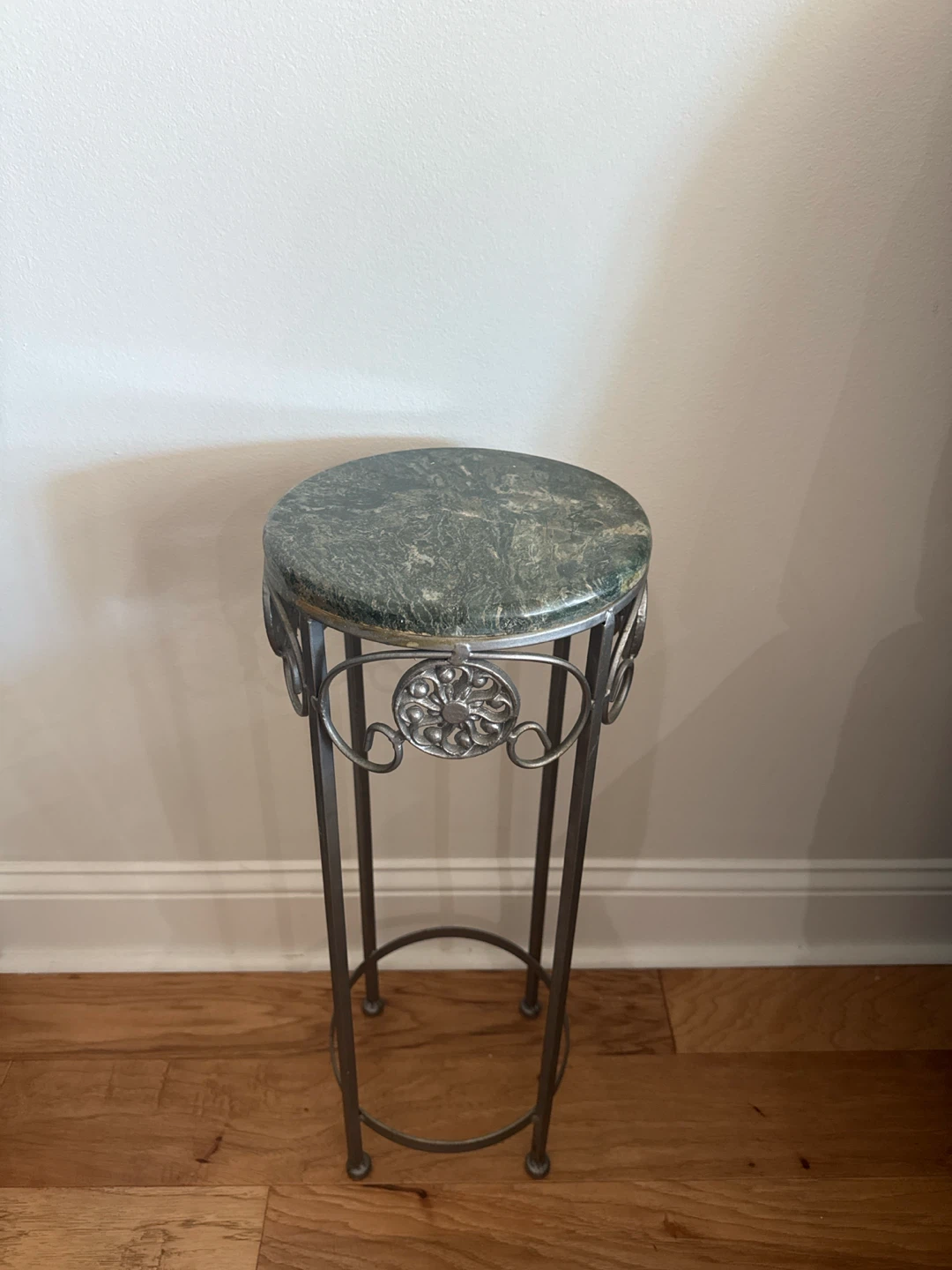 Marble Top Metal Plant Stand - photo 2