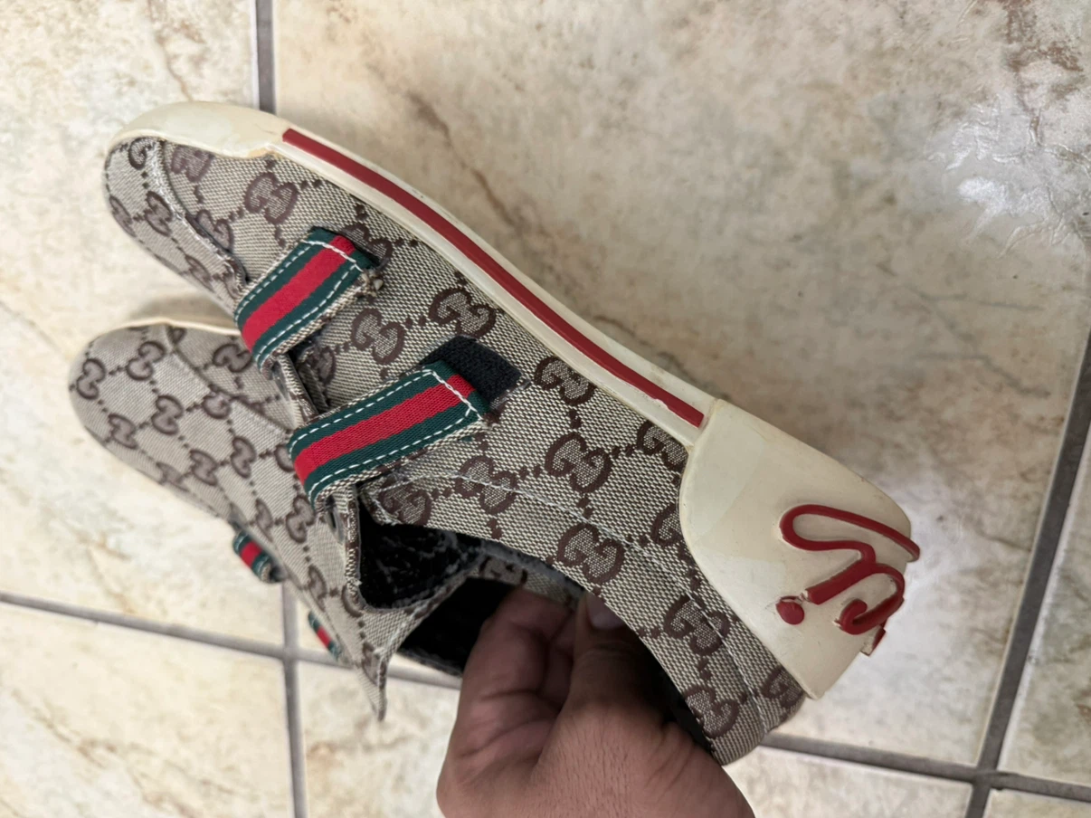 Gucci Monogram Canvas Slip-On Sneakers - photo 5