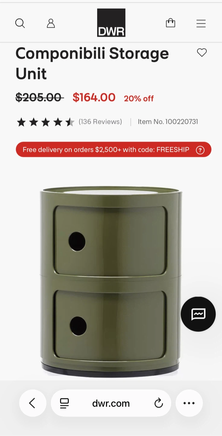 Kartell Componibili Storage Unit - Olive Green - photo 2