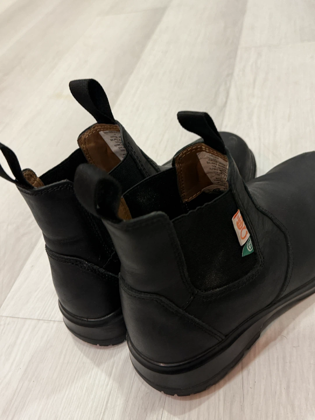 Black Leather  safety Boots with CSA tag - photo 2