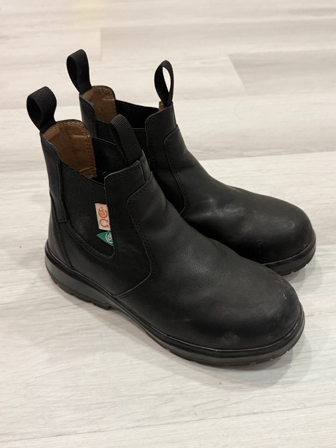 Black Leather  safety Boots with CSA tag - photo 4