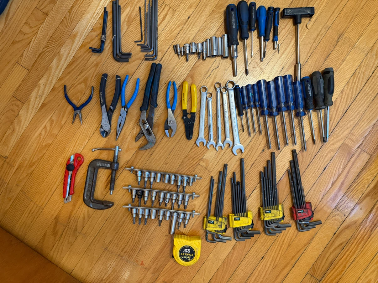 Assorted Tool Lot - Wrenches, Pliers, Hex Keys & More