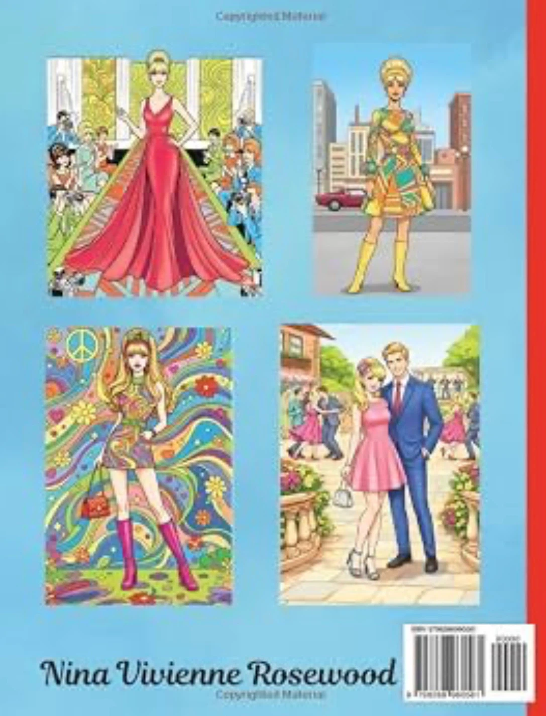 1960s Fashion Coloring Book - photo 2