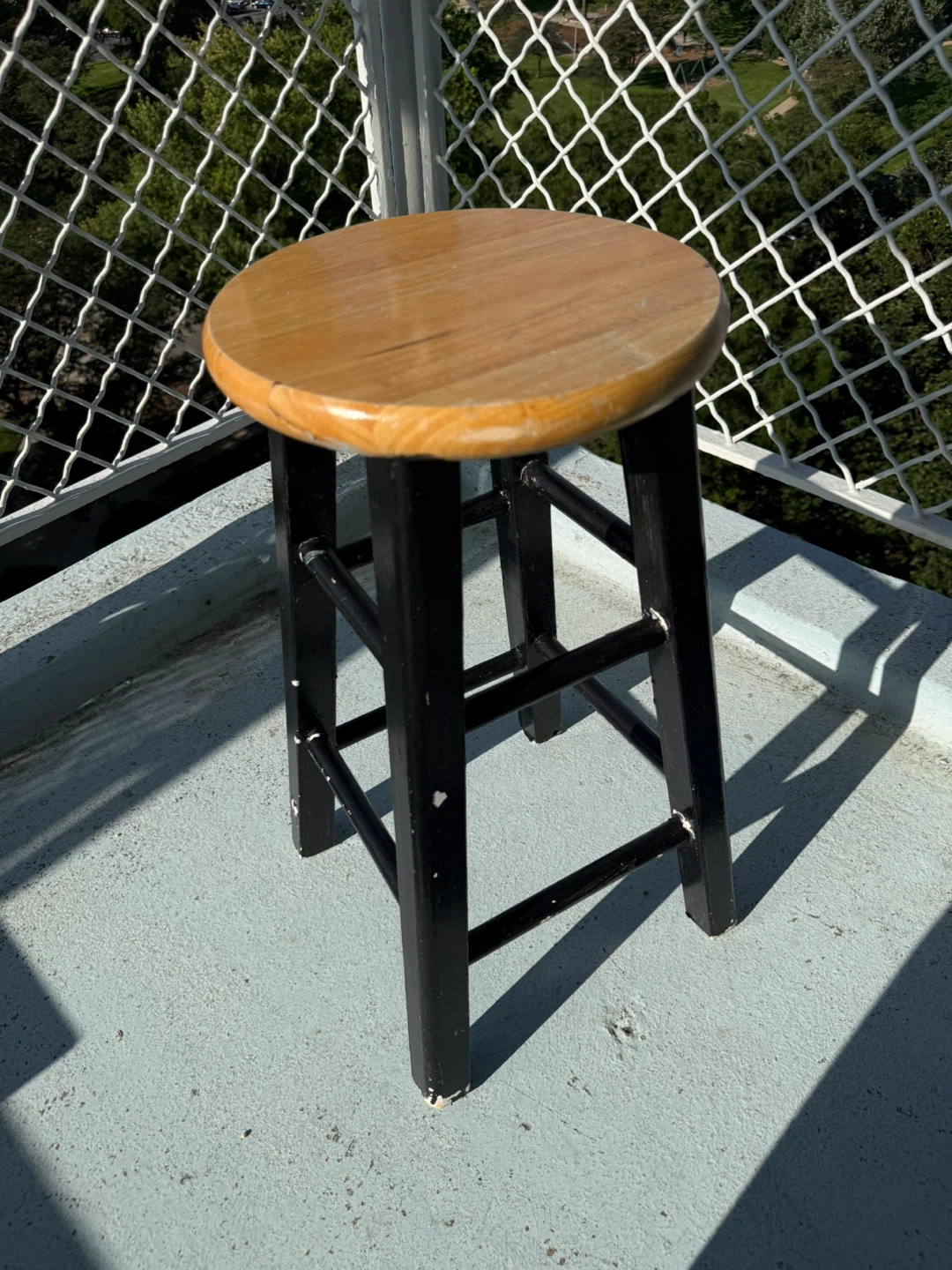 Wooden Top Bar Stool