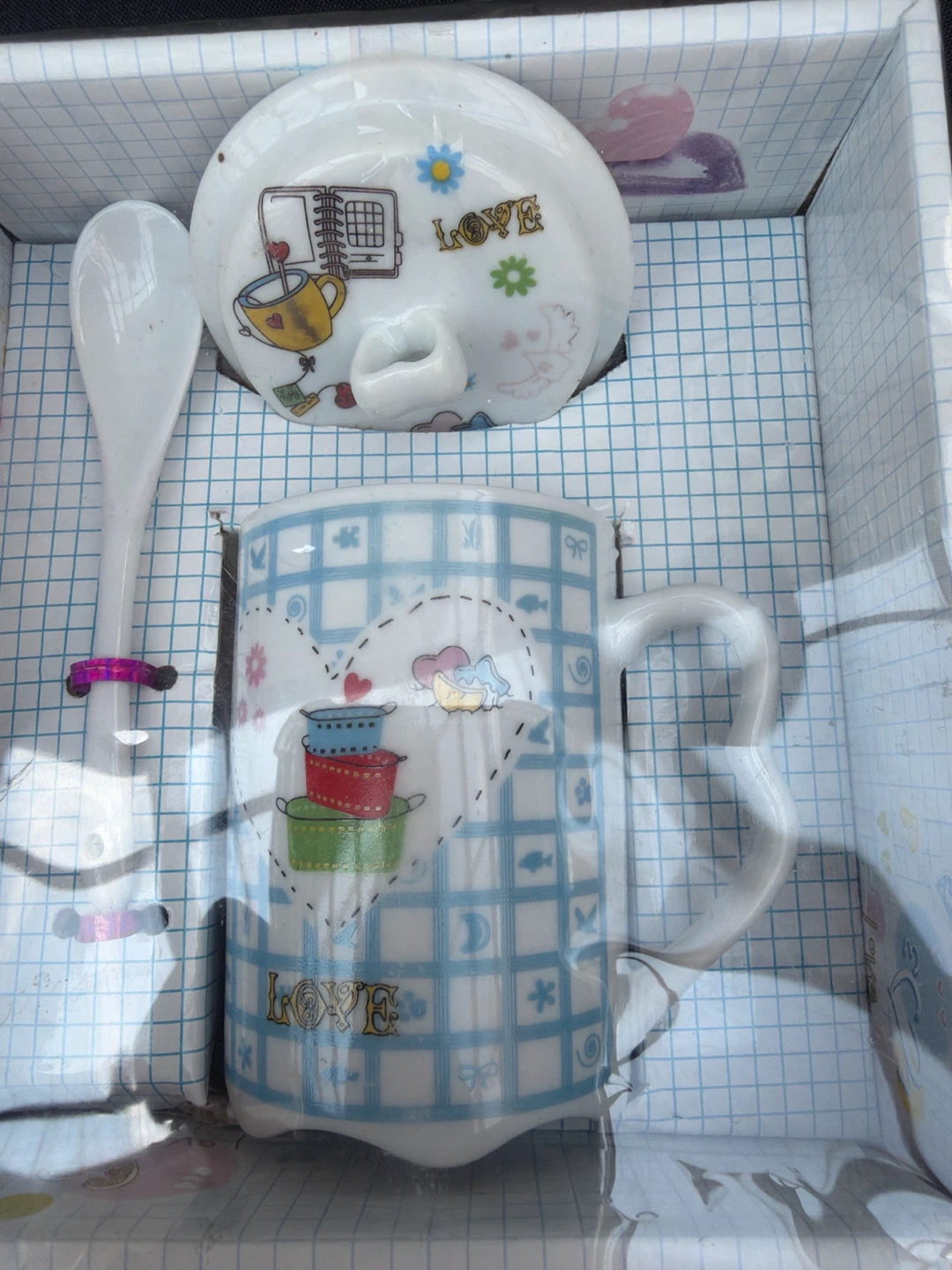 Mug and Spoon Set with Lid - photo 2