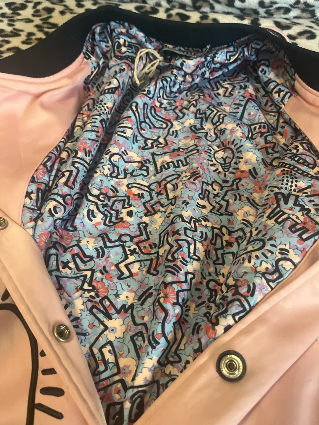 COACH x Keith Haring Pink Bomber Jacket Size 2 - photo 3