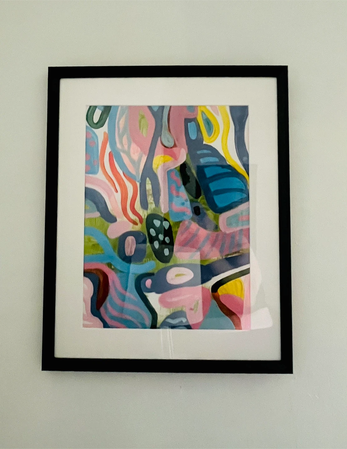 Framed Abstract Painting 17x22 - photo 3