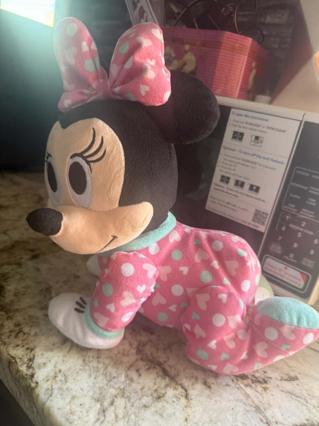 Minnie Mouse Plush Toy in Pajamas sound with moving