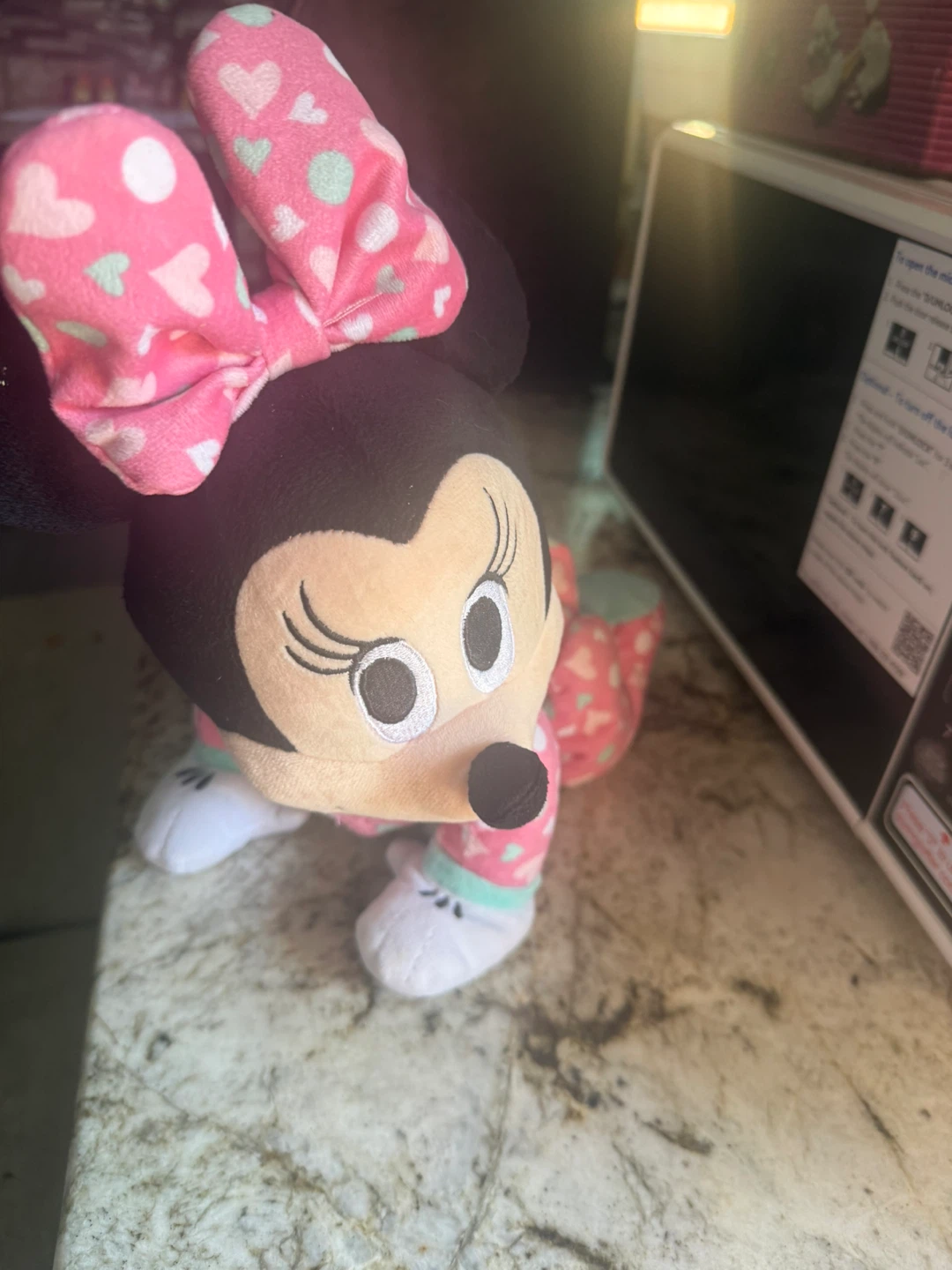 Minnie Mouse Plush Toy in Pajamas sound with moving - photo 2