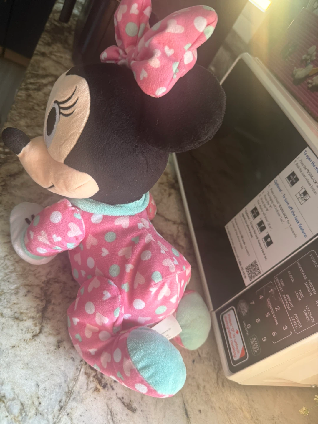 Minnie Mouse Plush Toy in Pajamas sound with moving - photo 4