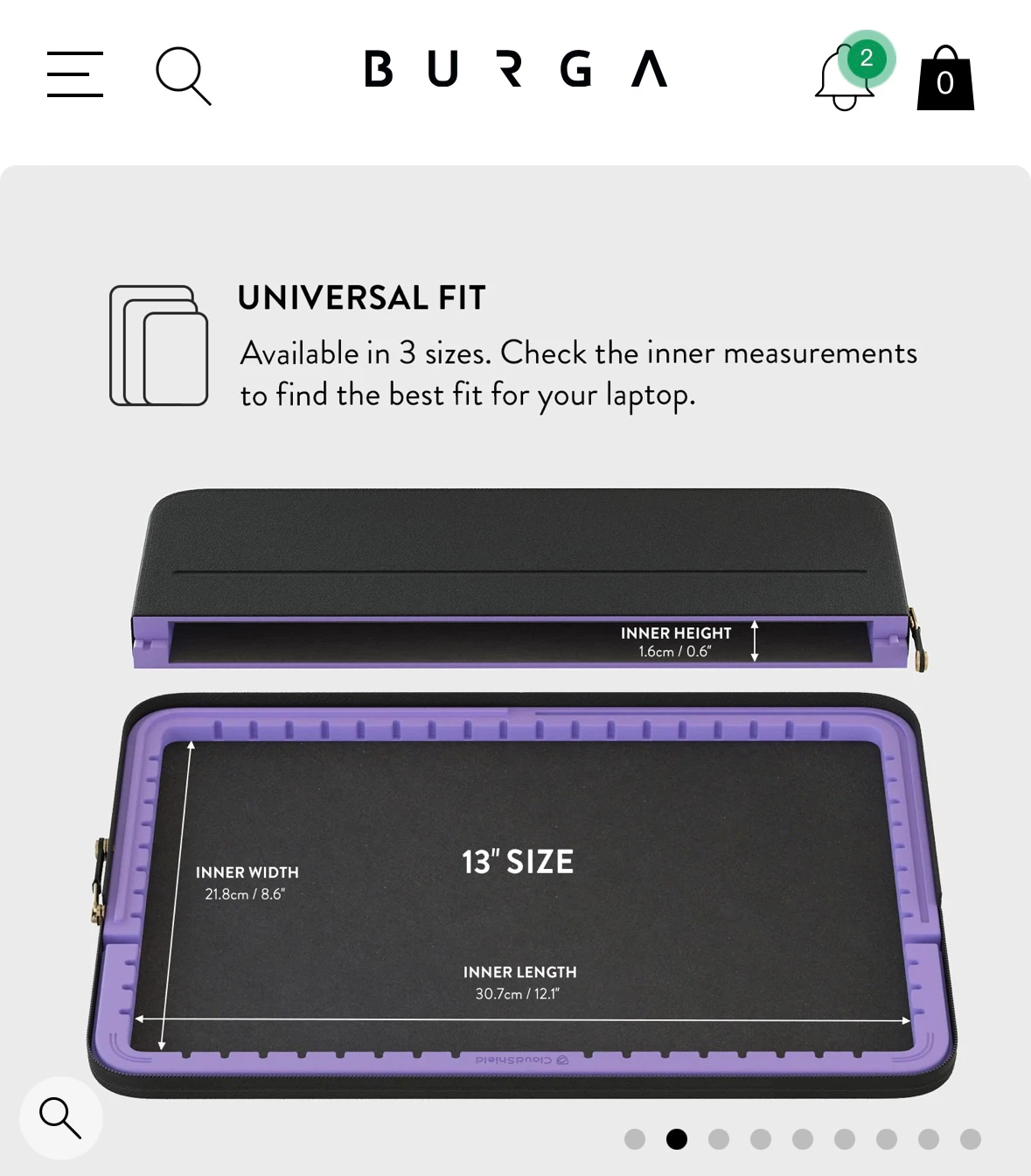 Burga laptop sleeve - 13” - photo 5