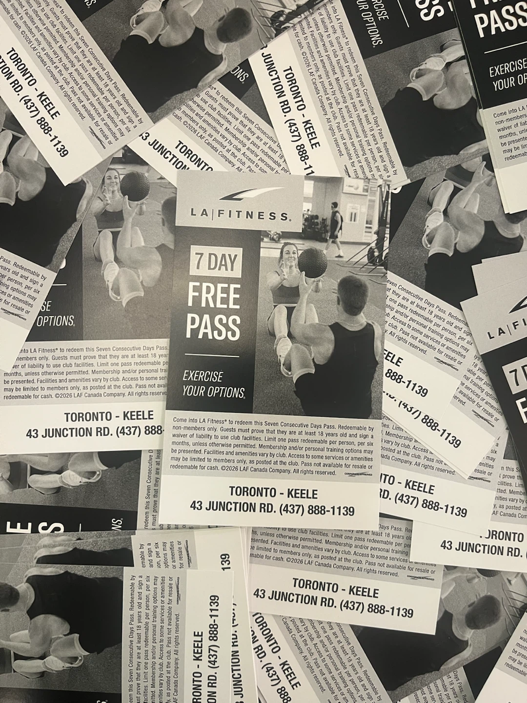 FREE LA Fitness 7 Day Guest Pass