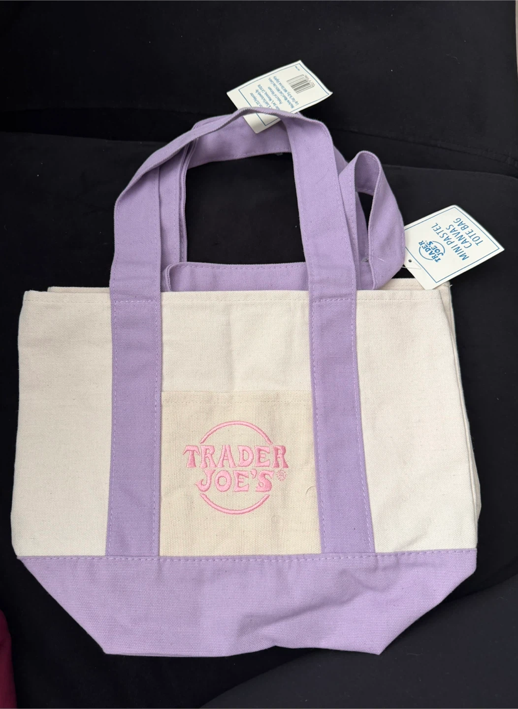 Trader Joe’s mini pastel canvas tote bags - photo 2