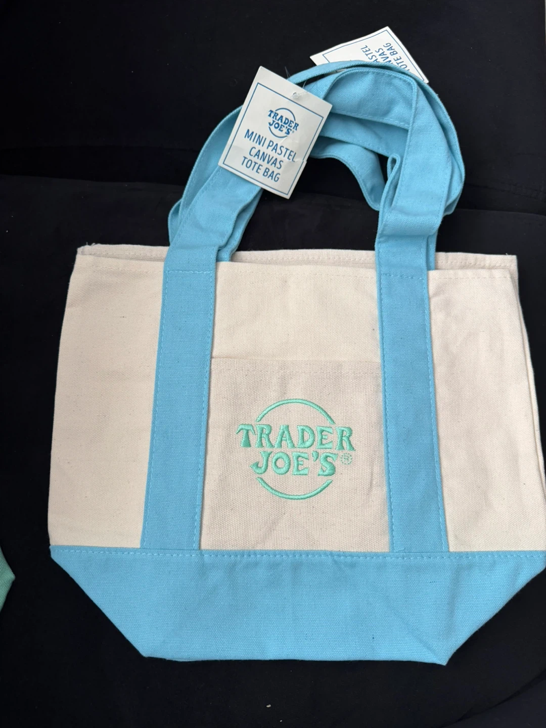 Trader Joe’s mini pastel canvas tote bags - photo 3
