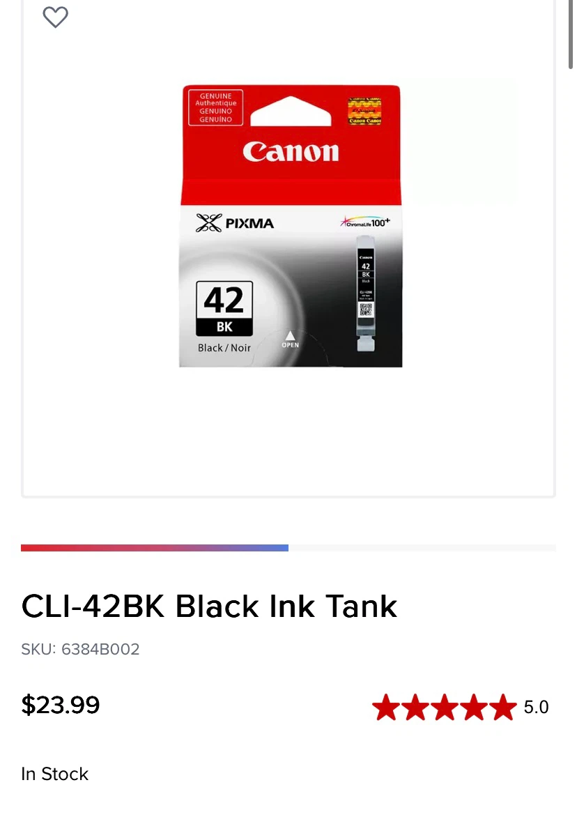 Canon Black Ink x2