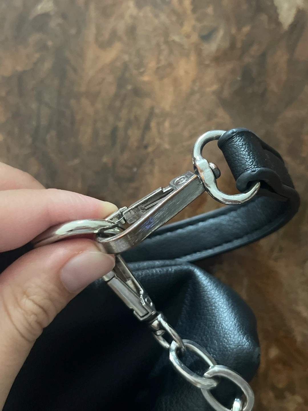 Black leather bag - photo 3