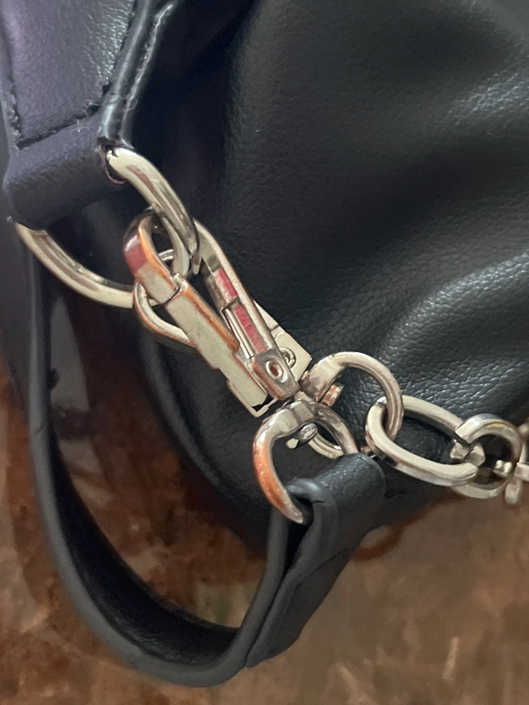 Black leather bag - photo 4