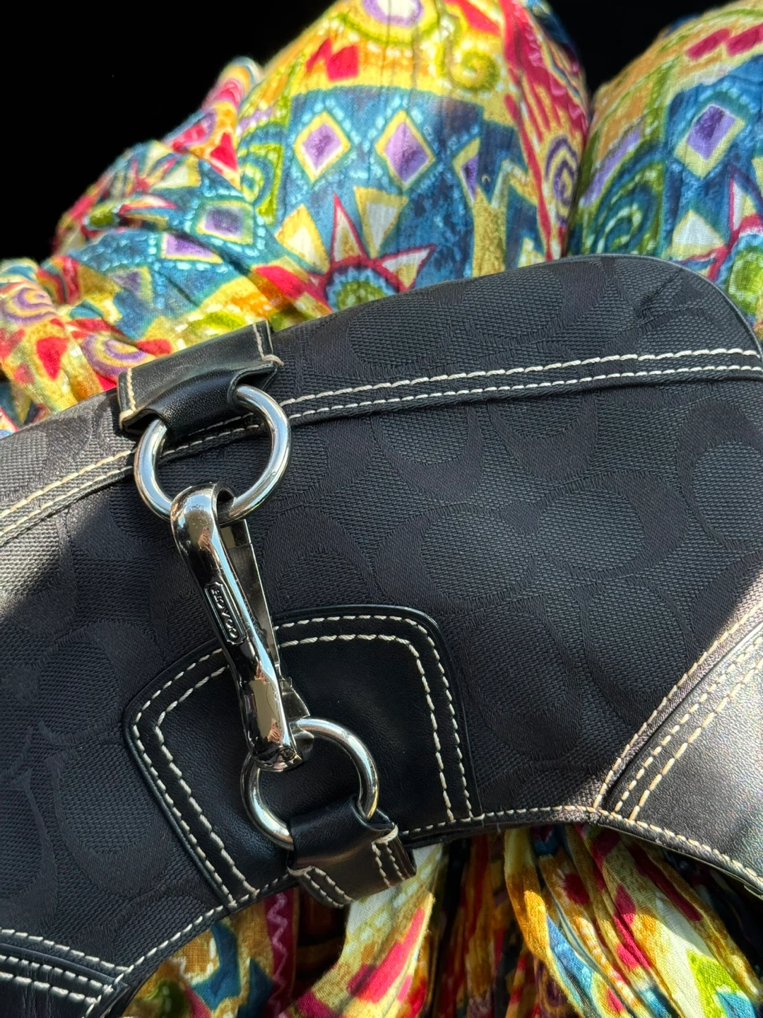 Coach Black Signature C Hobo Bag - photo 2