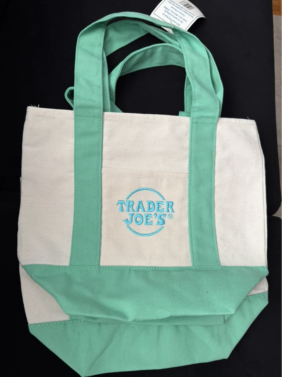 Trader Joe’s mini pastel canvas tote bags