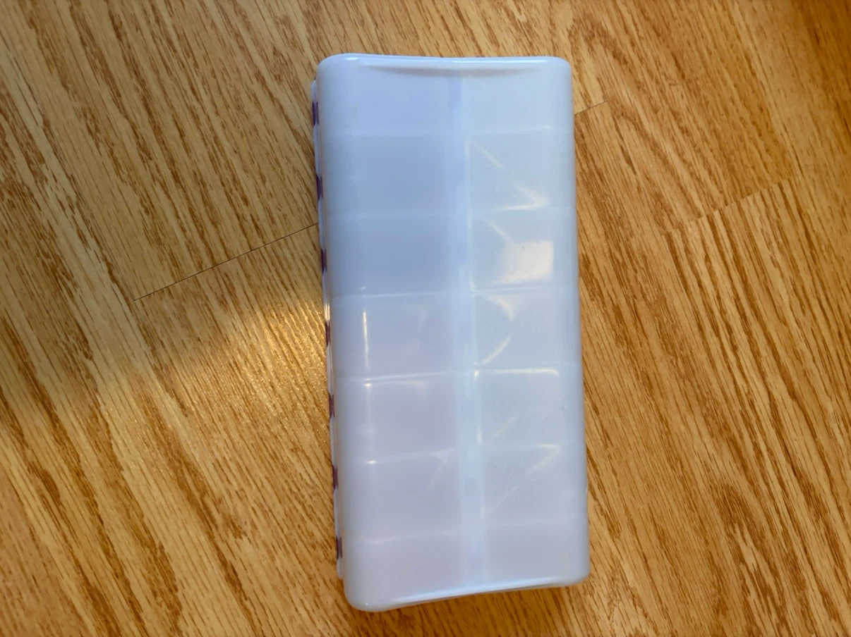 Dual sided 14 day blue and purple AM/PM Pill Organizer - photo 3