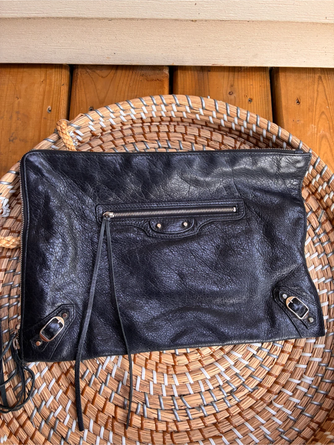 Balenciaga clutch bag authentic