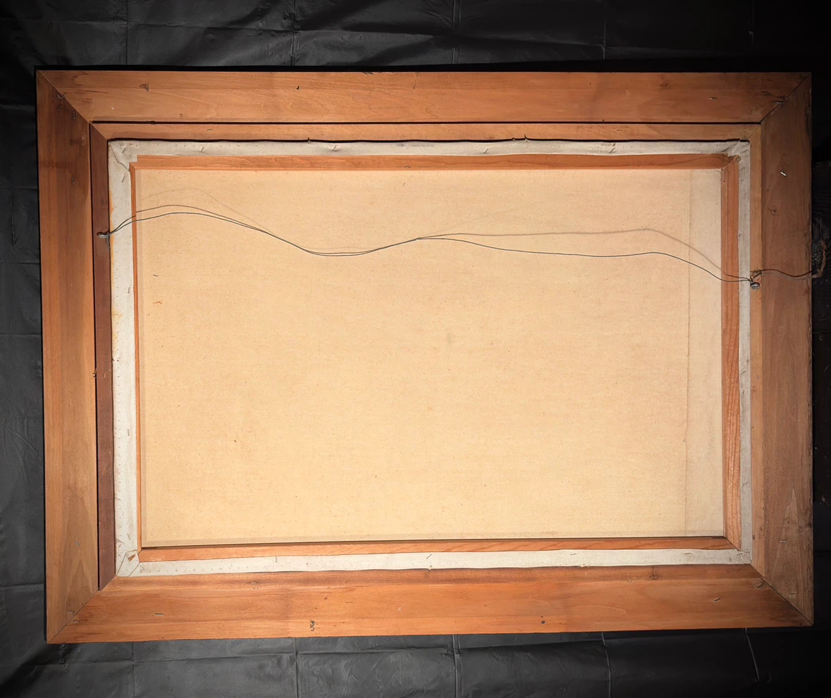 Huge Vintage 1970s L. Wagner  Oil  Painting - - photo 3