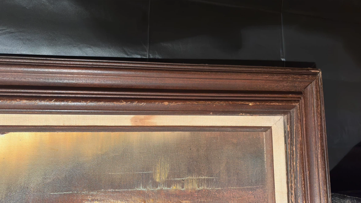 Huge Vintage 1970s L. Wagner  Oil  Painting - - photo 5