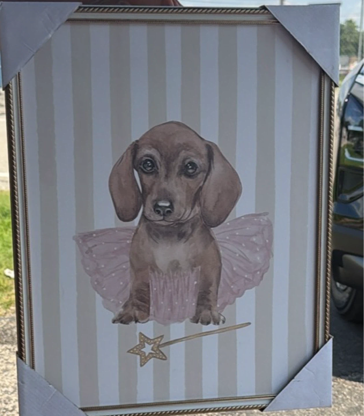 Framed Dachshund Art Print