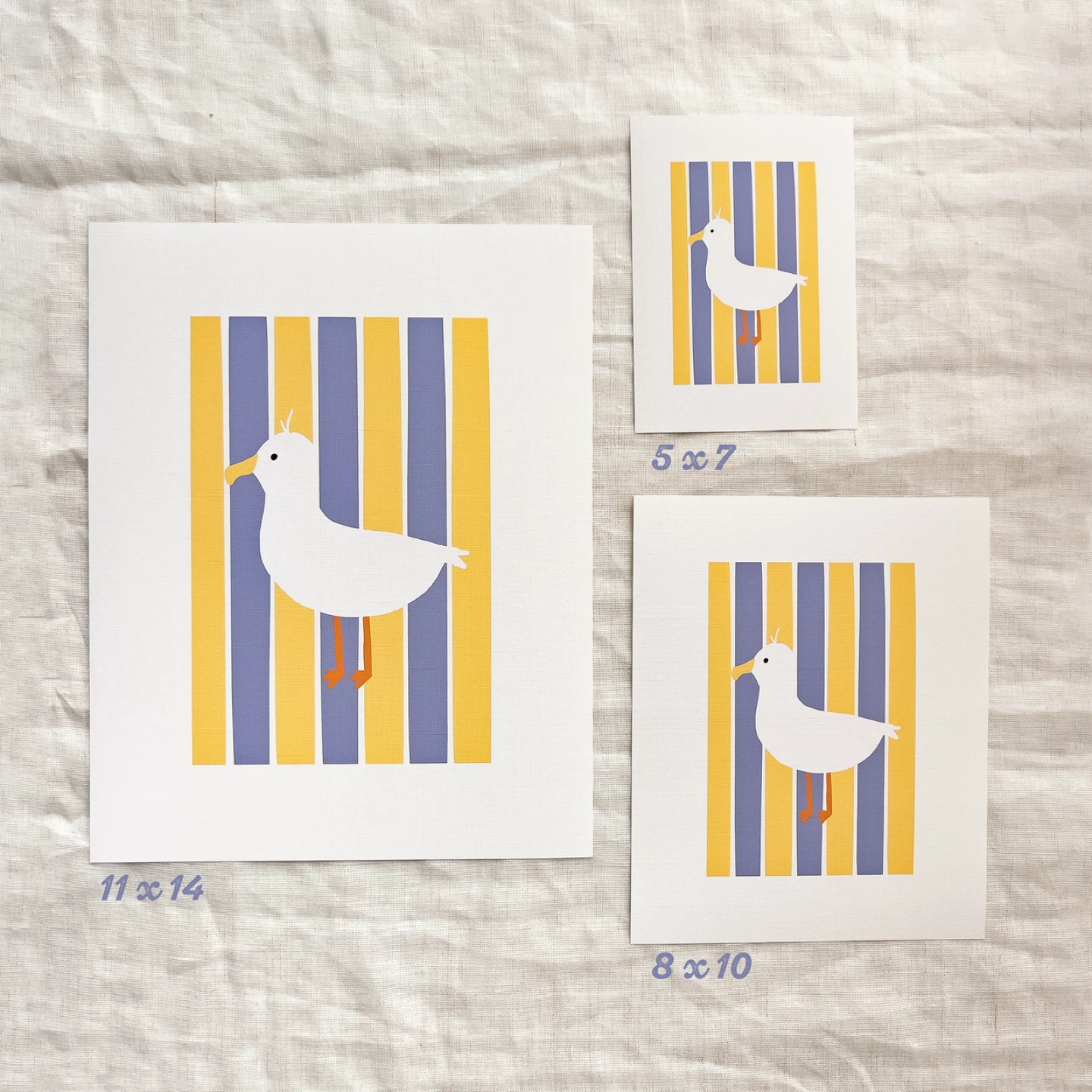 Cute Seagull Art Print - photo 4