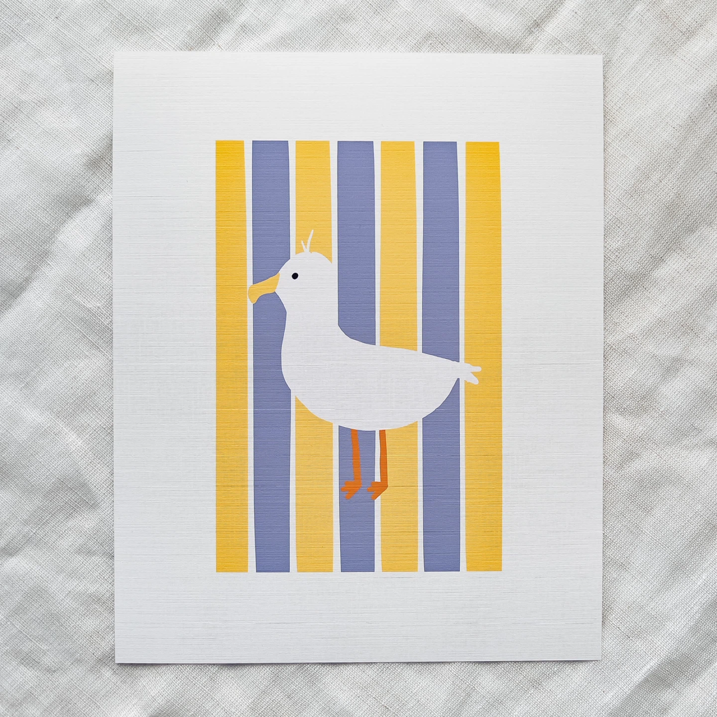 Cute Seagull Art Print - photo 5