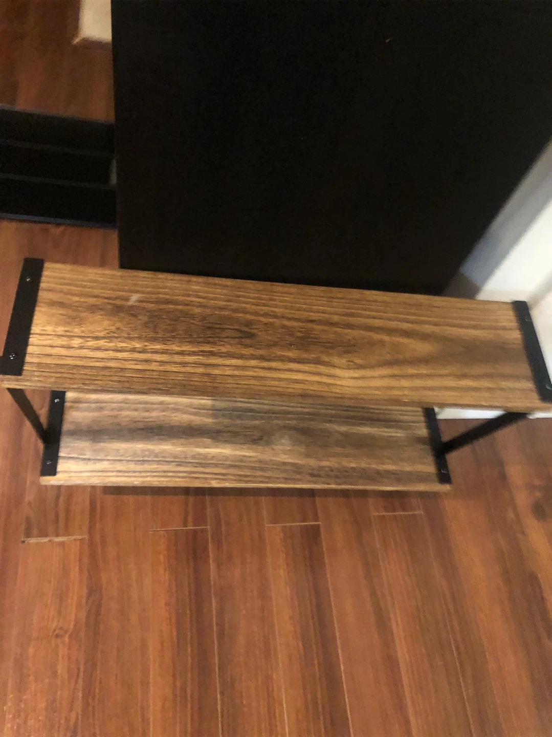 2-Tier Wood and Metal small shelf - photo 3