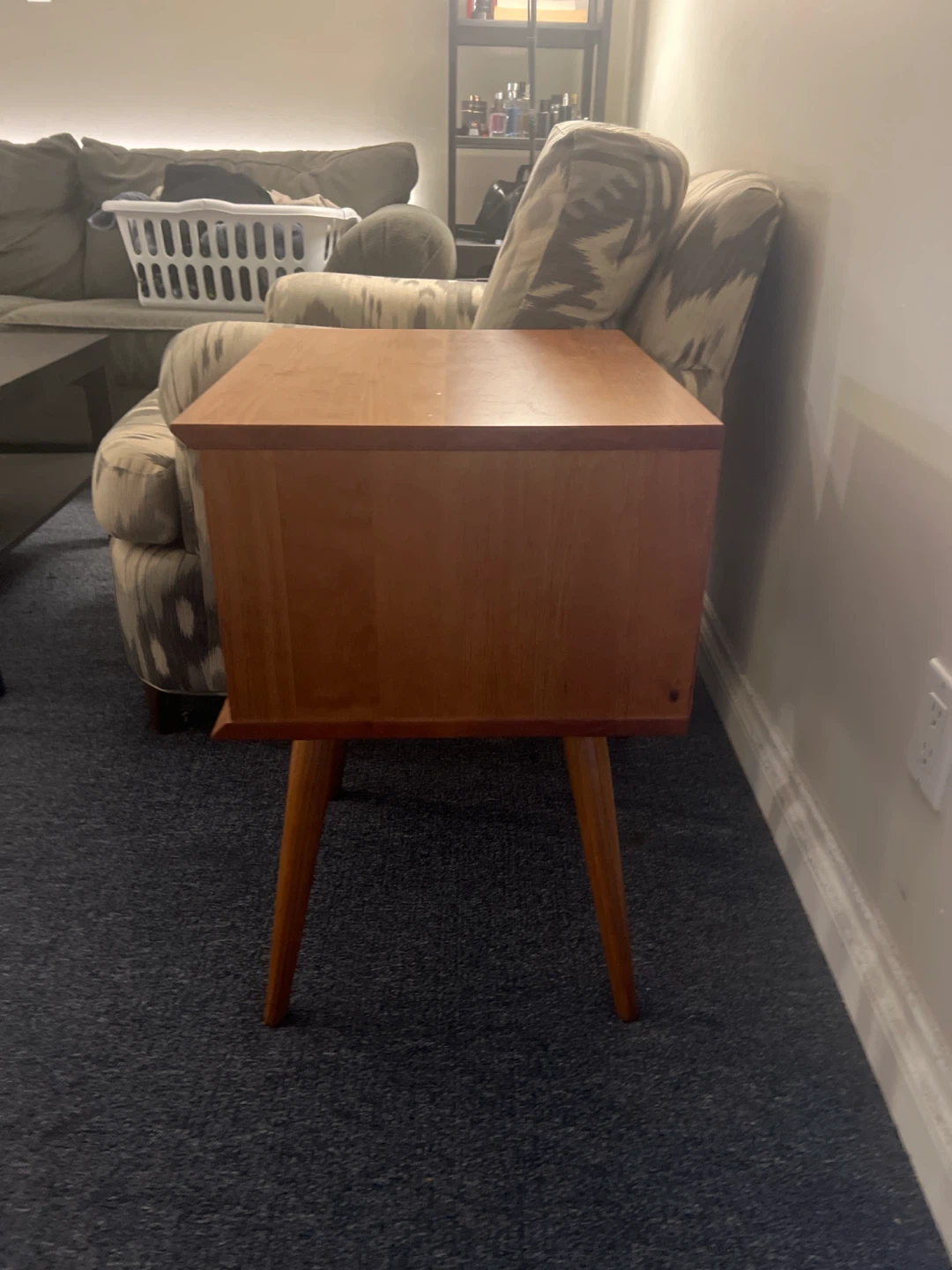 Wooden Side Table with 2 Drawers - photo 2