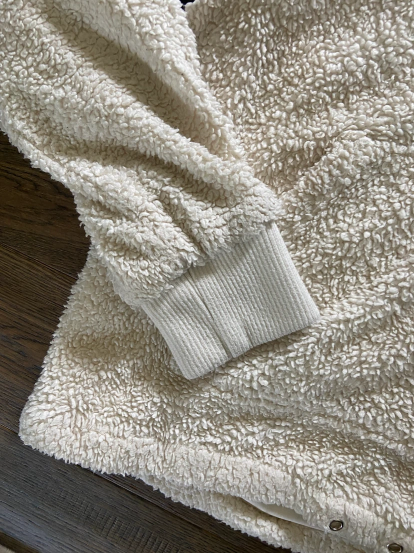 Forever 21 Sherpa Quarter-Zip Hoodie M - photo 2