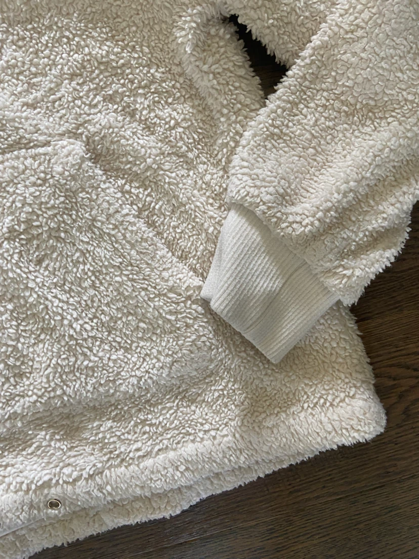 Forever 21 Sherpa Quarter-Zip Hoodie M - photo 3