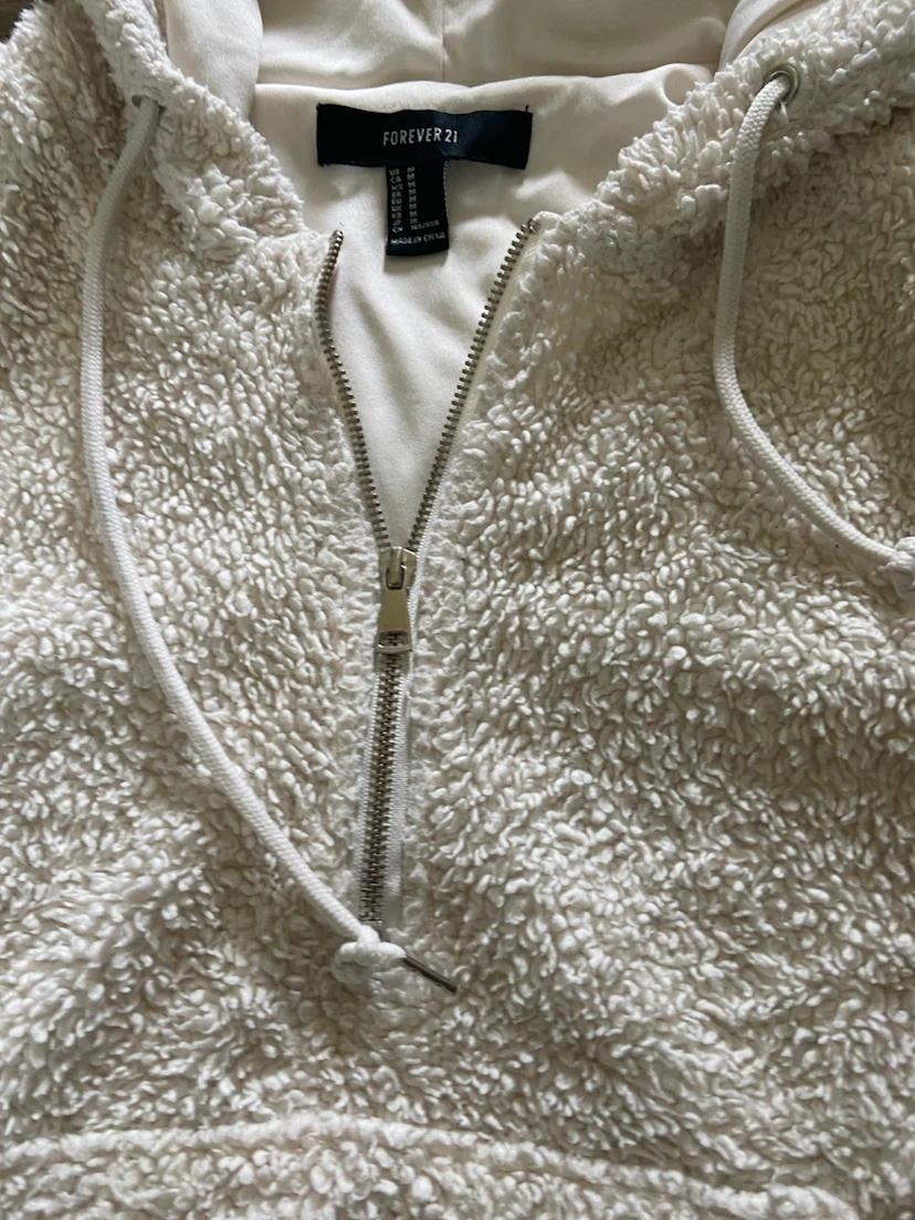 Forever 21 Sherpa Quarter-Zip Hoodie M - photo 5