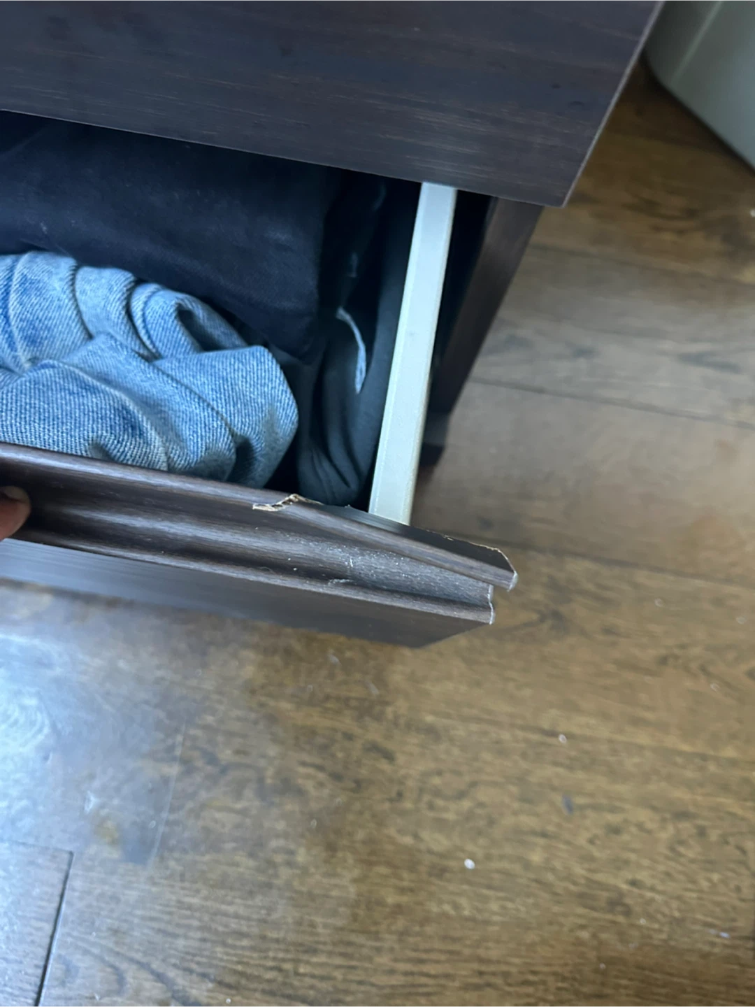 IKEA STORKLINTA 3-drawer dresser, dark brown - photo 3