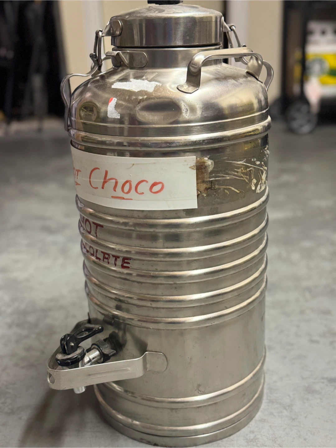 Stainless Steel Beverage Dispenser with Tap