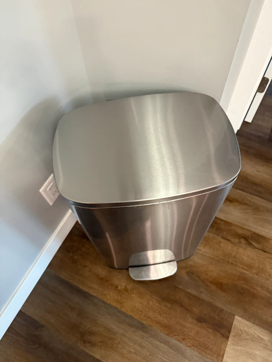 Stainless Steel Step Trash Can - photo 2
