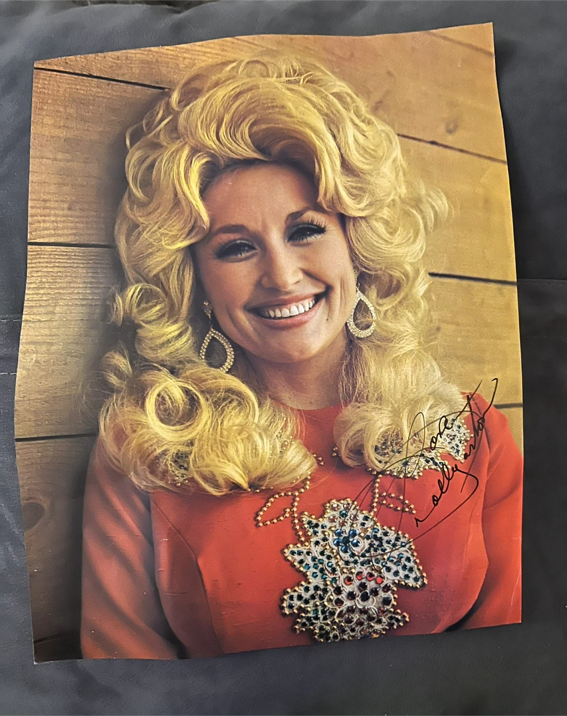 Dolly Parton Authentic Autographed Magazine/Book Page