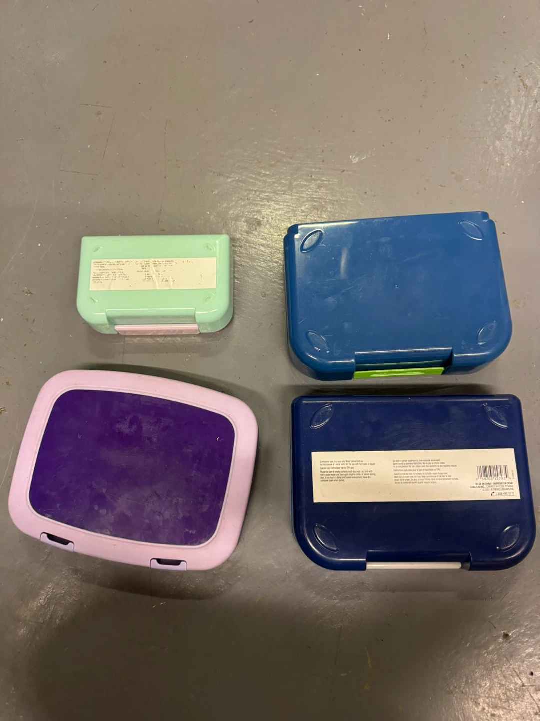 Set of 4 Kids’ Lunch Boxes / Bento Boxes – $10 - photo 2